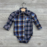Button Up Bodysuit Plaid 9M