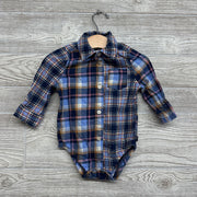 Button Up Bodysuit Plaid 9M