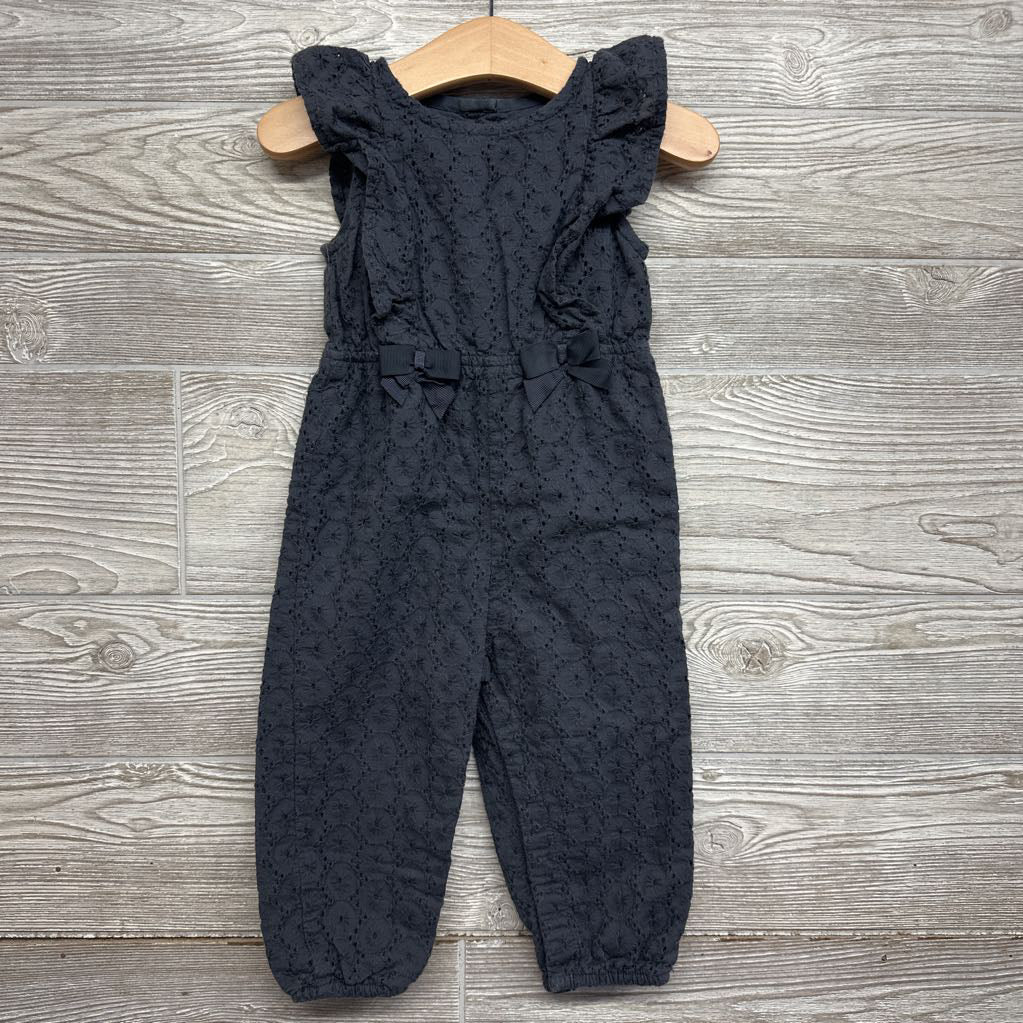 Pointelle Jumpsuit Flowers 18M