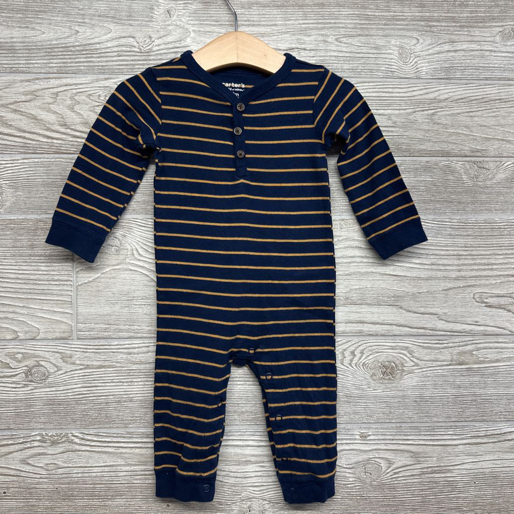Henley LS Outfit Stripes 6-9M
