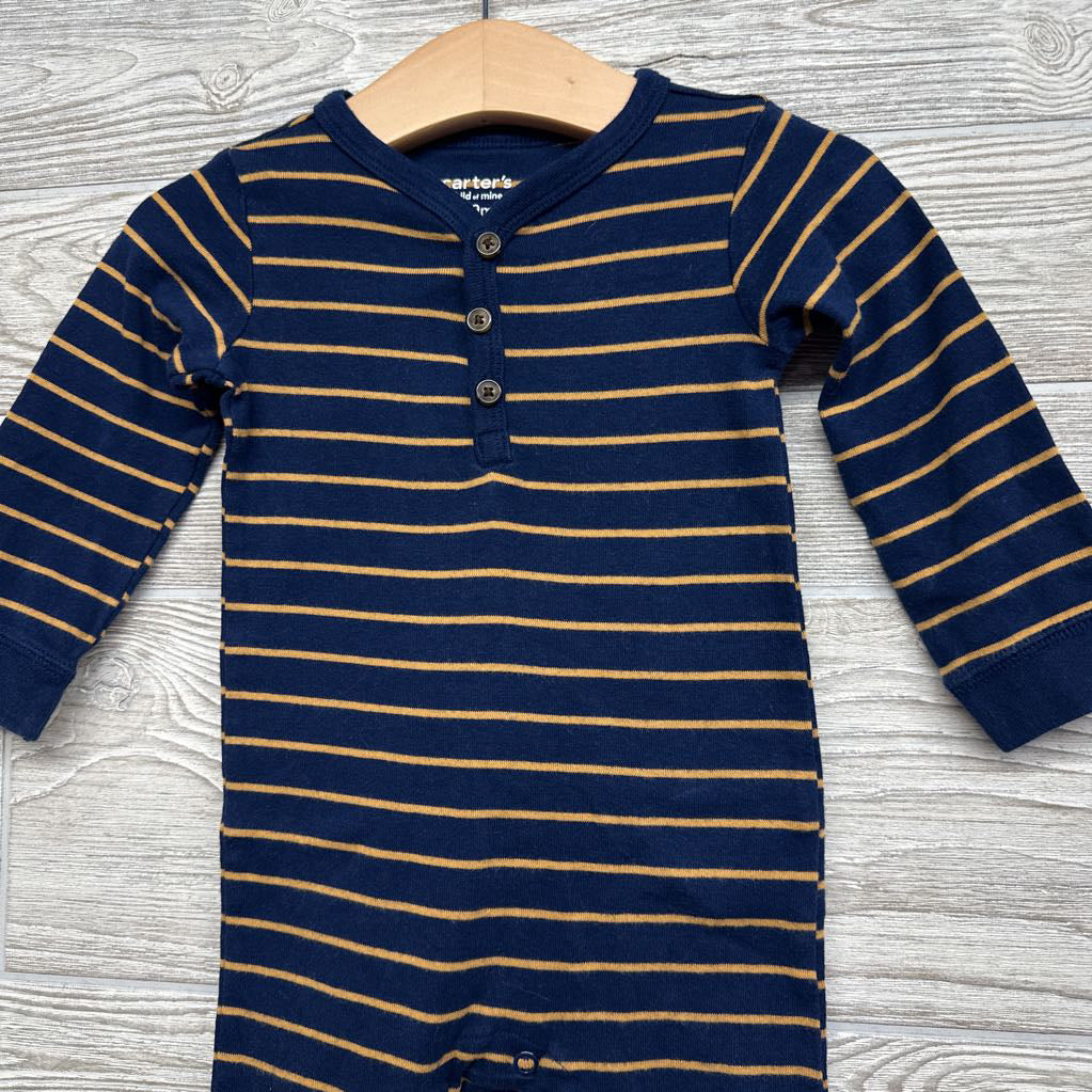 Henley LS Outfit Stripes 6-9M