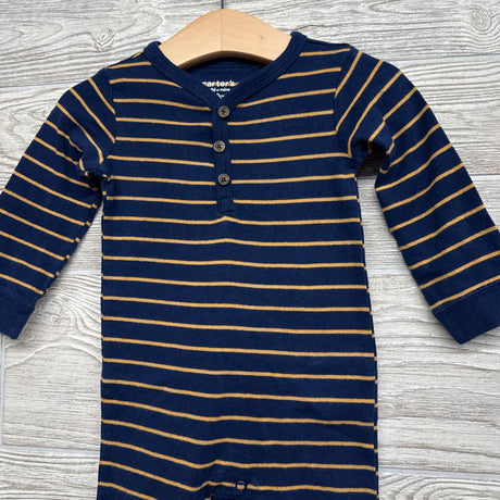 Henley LS Outfit Stripes 6-9M