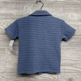 NEW SS Ribbed Button Up Shirt Stars 18M