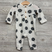 Soft Waffle Knit Outfit Flowers 3-6M