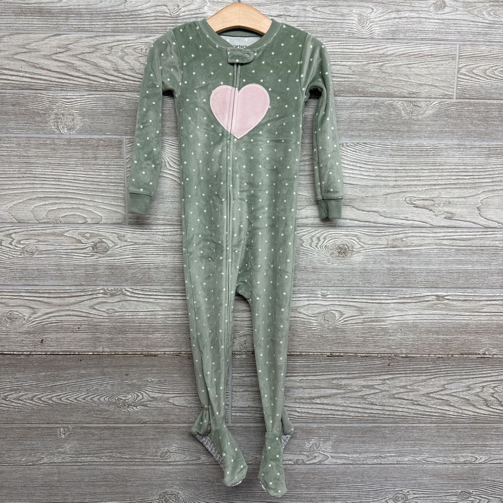 Plush Sleeper Heart & Dots 2t