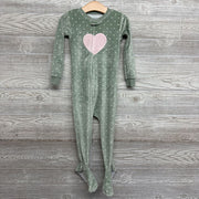 Plush Sleeper Heart & Dots 2t