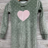 Plush Sleeper Heart & Dots 2t