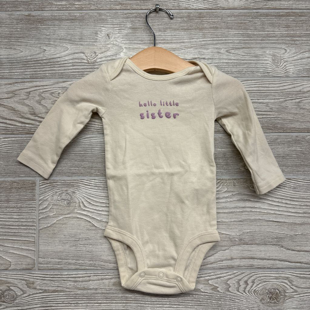 LS Bodysuit Hello Little Sister 3-6M