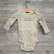 LS Bodysuit Hello Little Sister 3-6M
