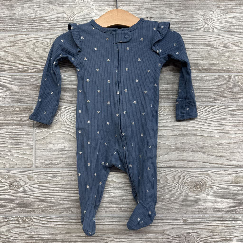 Ribbed Ruffle Sleep & Play Flowers 3M