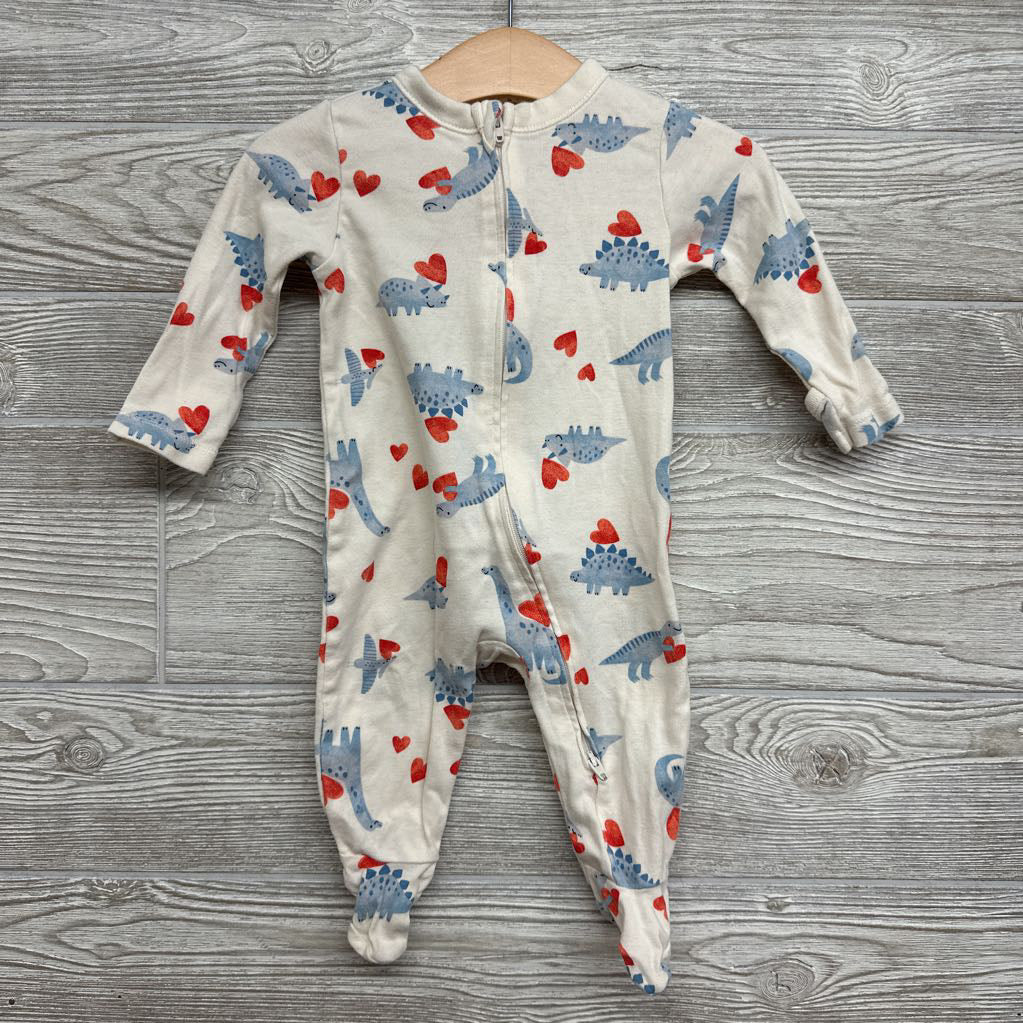 Sleeper Dinosaurs W/ Hearts 3-6M