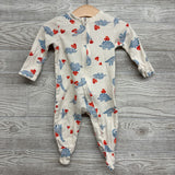 Sleeper Dinosaurs W/ Hearts 3-6M
