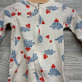 Sleeper Dinosaurs W/ Hearts 3-6M