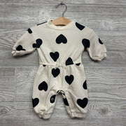 Waffle Knit Outfit Hearts 0-3M