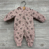 Quilted Jumpsuit W/ Hood Flowers NB