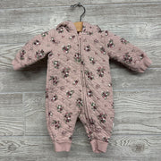 Quilted Jumpsuit W/ Hood Flowers NB