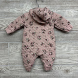 Quilted Jumpsuit W/ Hood Flowers NB
