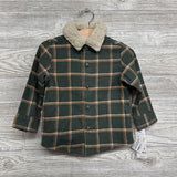 NEW Flannel Button Up Shirt W/ Sherpa Collar 18M