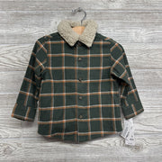 NEW Flannel Button Up Shirt W/ Sherpa Collar 18M