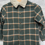 NEW Flannel Button Up Shirt W/ Sherpa Collar 18M