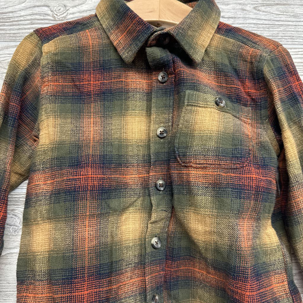 Flannel Button Up Shirt 3t