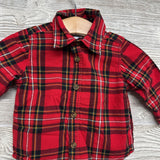 Plaid Button Up Shirt 3-6M