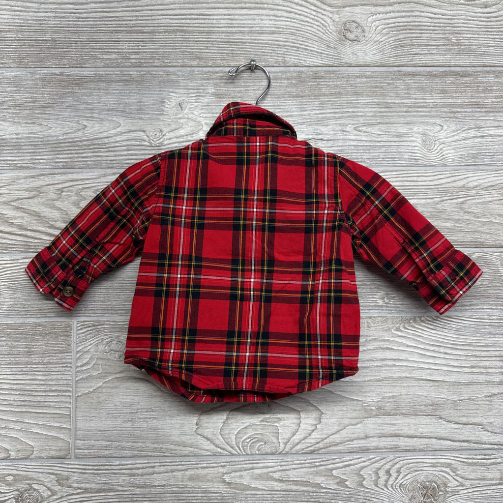 Plaid Button Up Shirt 3-6M