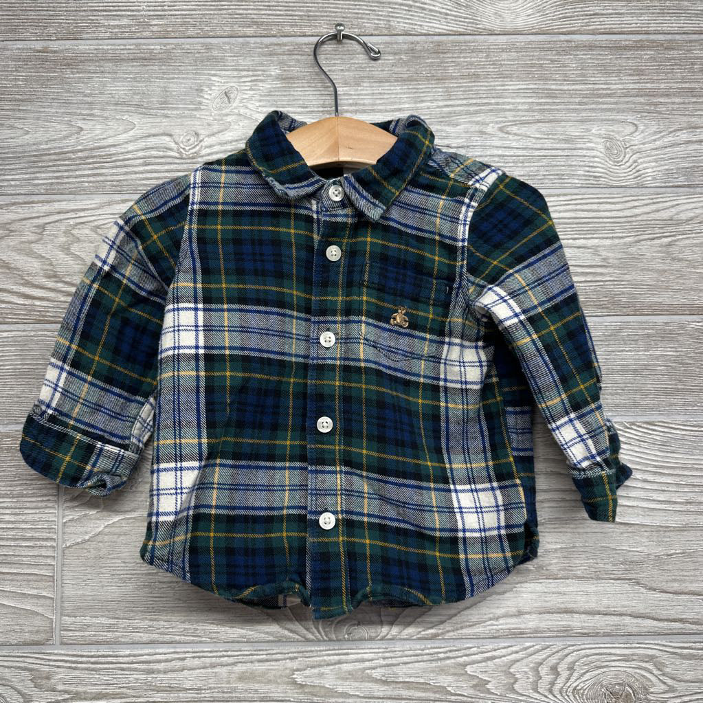 Plaid Button Up Shirt 12-18M