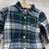 Plaid Button Up Shirt 12-18M