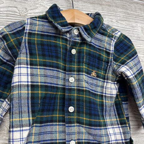 Plaid Button Up Shirt 12-18M