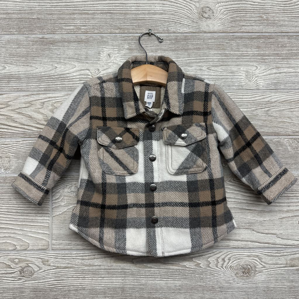 Flannel Shacket Plaid 12-18M
