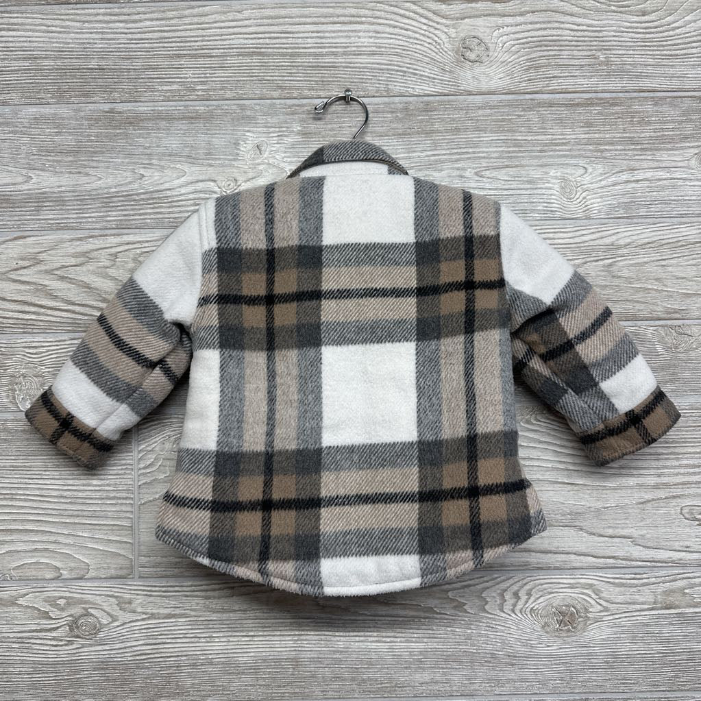 Flannel Shacket Plaid 12-18M