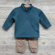 1/4 Zip Sweater Fleece & Pants 12M