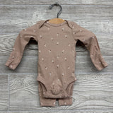 Ribbed LS Bodysuit & Pants Flowers NB