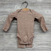 Ribbed LS Bodysuit & Pants Flowers NB