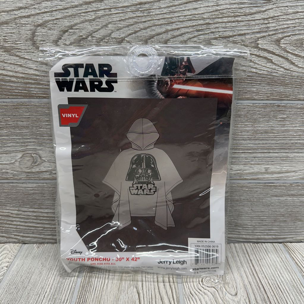 Wars Darth Vader Hooded Rain Poncho