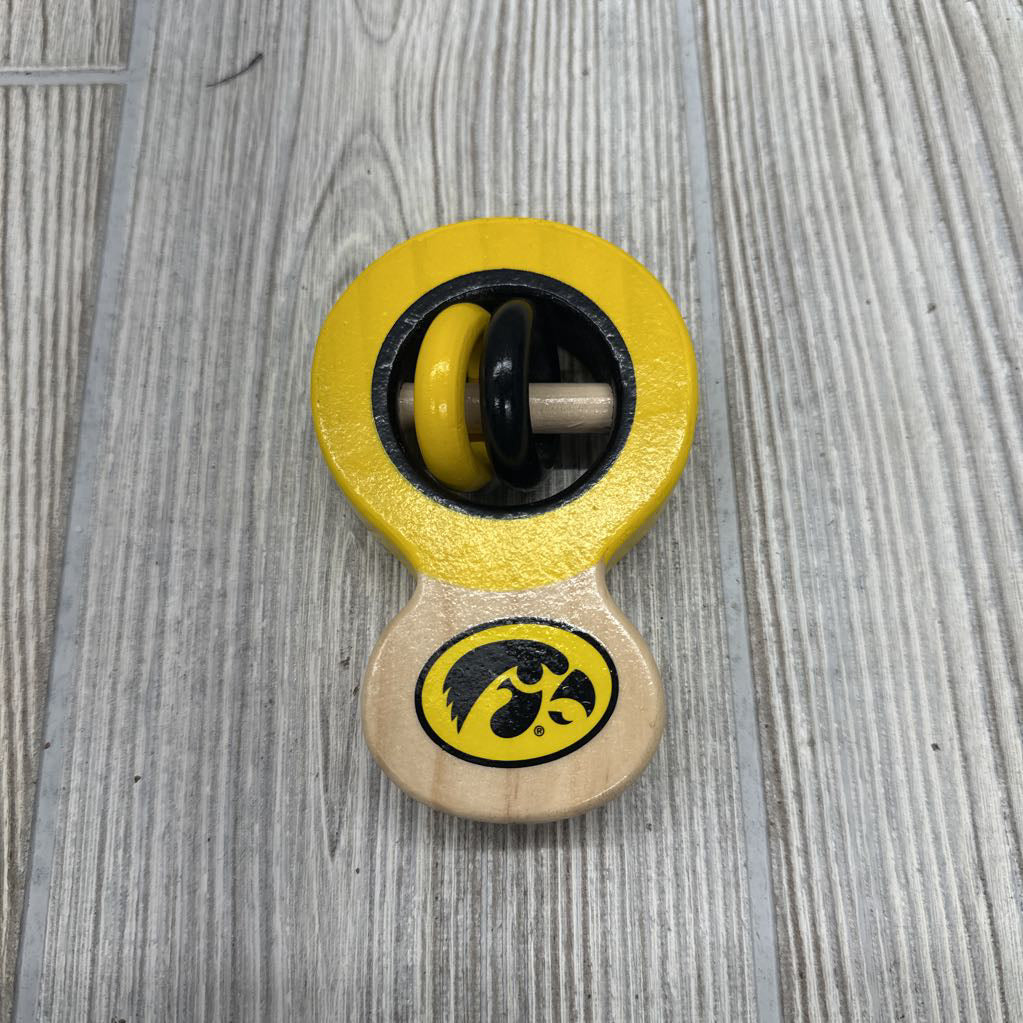 Wooden Rattle Set Iowa Hawkeyes