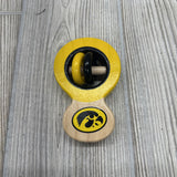 Wooden Rattle Set Iowa Hawkeyes