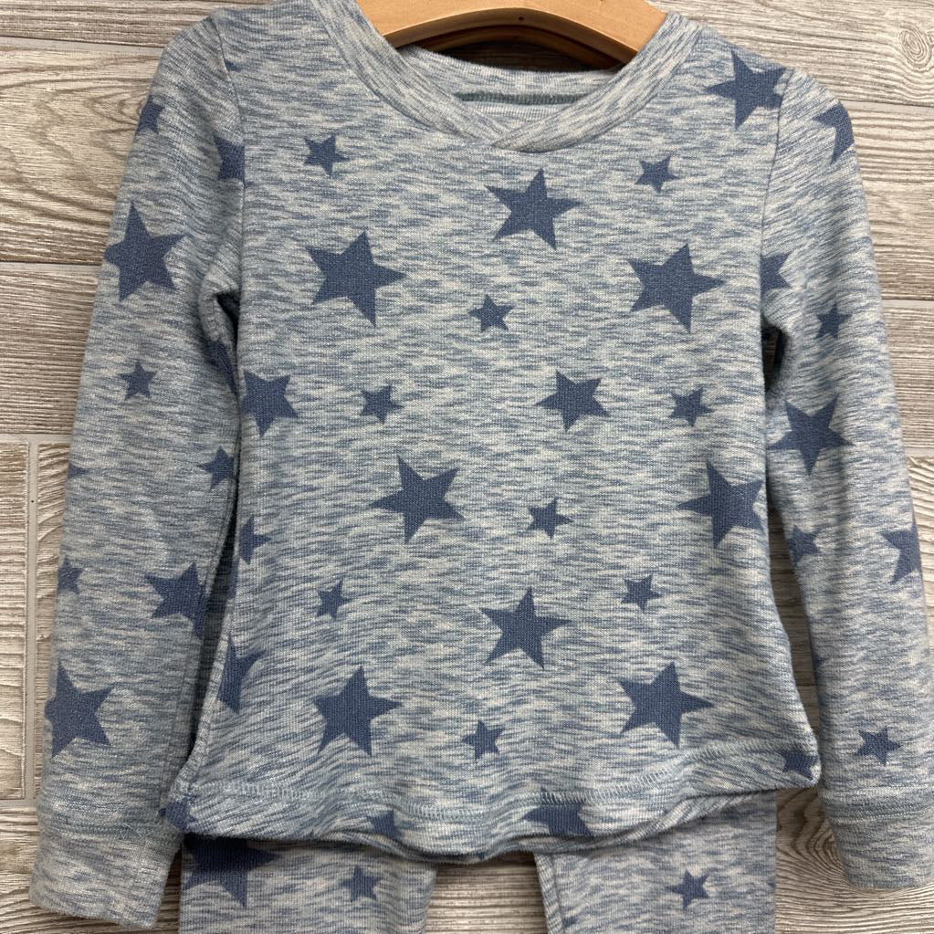 2 Pc LS Cozy PJs Stars 4t