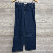 High Rise Ultra Wide Leg Jeans 13-14