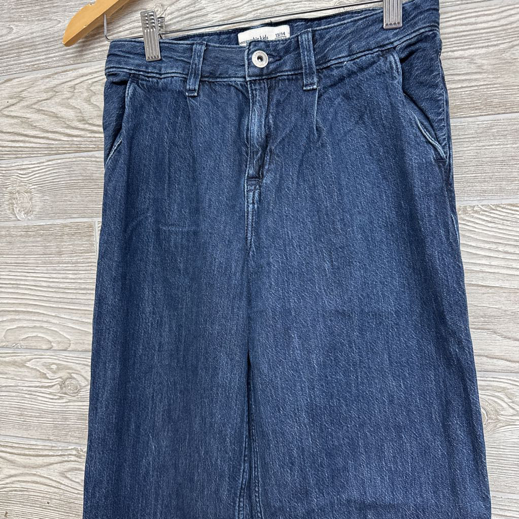 High Rise Ultra Wide Leg Jeans 13-14