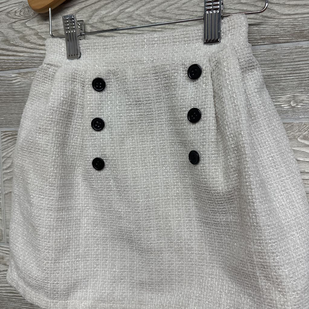 Textured Skirt W/ Buttons 6