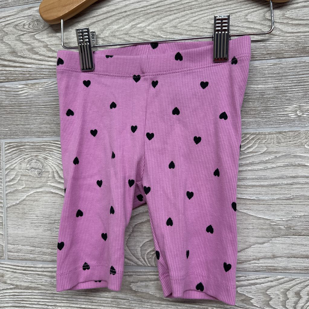 Ribbed Bike Shorts Hearts 4-5