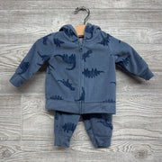 Fleece Jacket & Pants Dinosaurs 0-3M