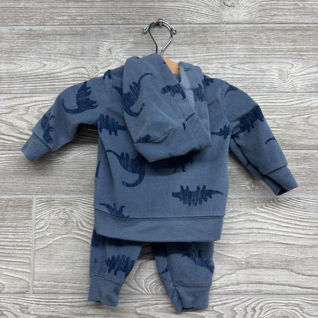 Fleece Jacket & Pants Dinosaurs 0-3M