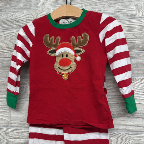2 Pc Outfit Reindeer & Stripes 12-18M