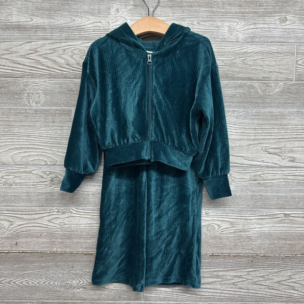 Velour Crop Jacket & Pants 4