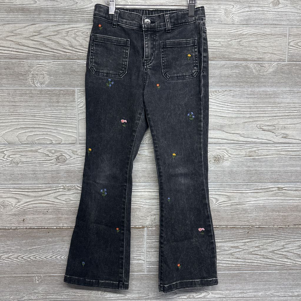 Flare Jeans Embroidered Flowers 8