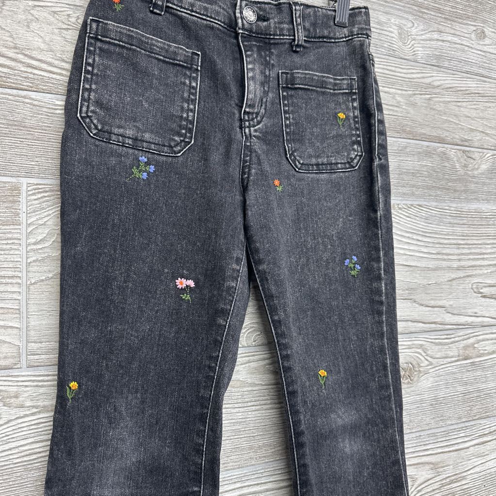 Flare Jeans Embroidered Flowers 8