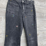 Flare Jeans Embroidered Flowers 8